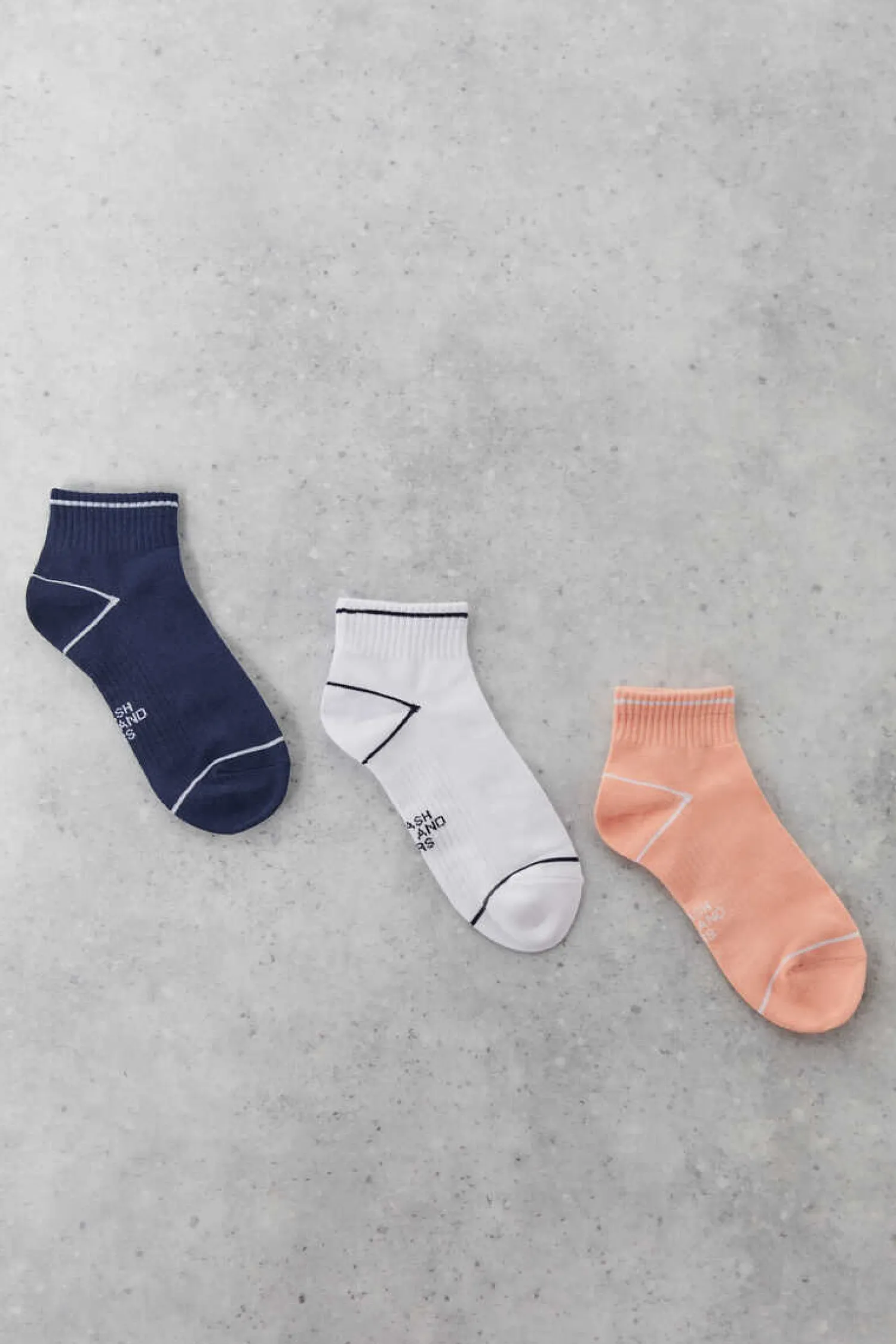 Dash and Stars Meias-Pack 3 Meias Curtas Algodao