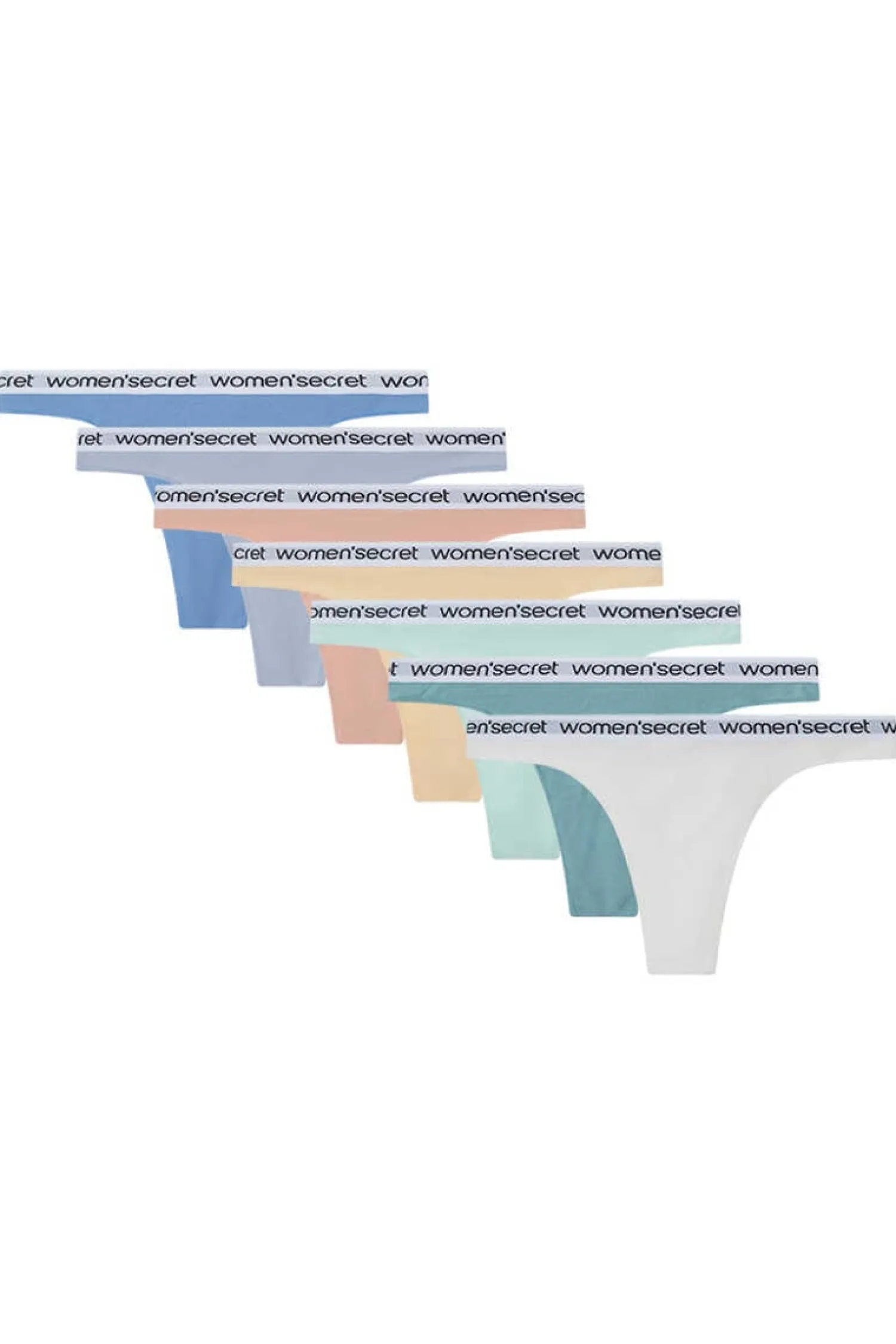 Women'secret Calcinhas-Pack 7 Tangas Algodao Logo