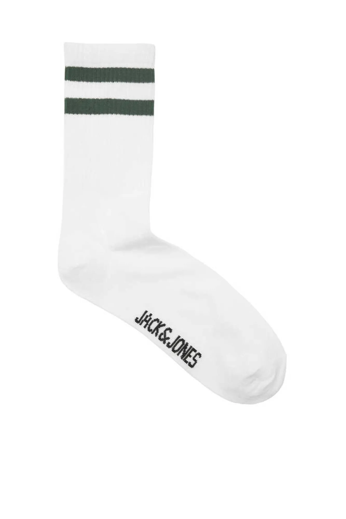 Jack & Jones Pack De 5 Meias Altas De Tenis Branco