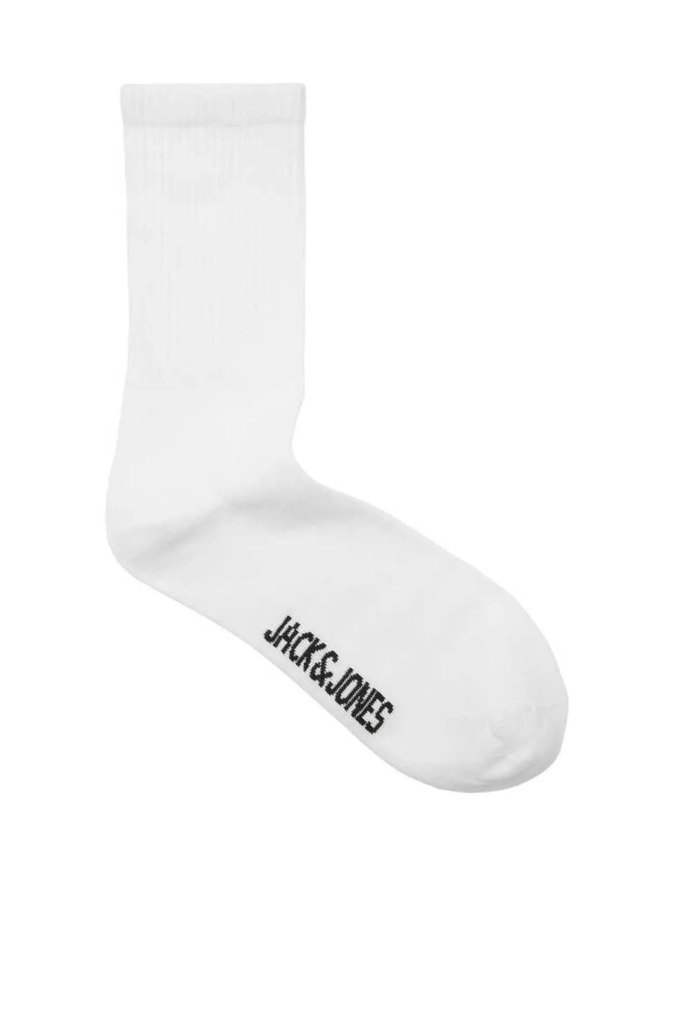 Jack & Jones Pack De 5 Meias Altas Print Logo Preto Discount