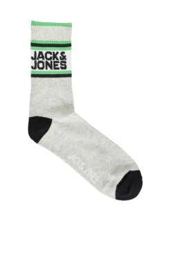 Jack & Jones Pack De 5 Meias Altas Print Desportivo De Riscas Marinho Hot