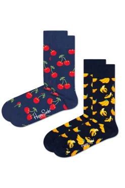 Happy Socks Meias-Pack De 2 Pares De Meias Com Cereja