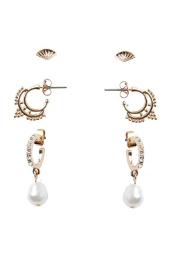 Pieces Bijuteria-Pack De 3 Pendientes