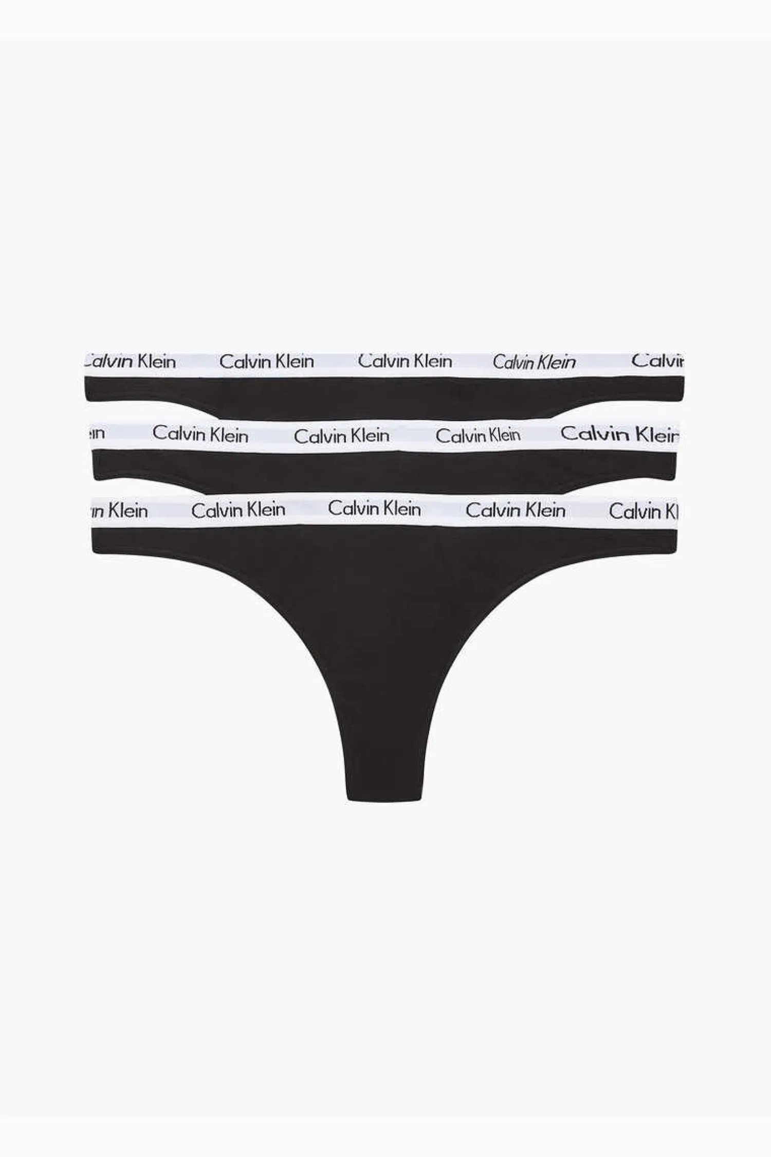 Calvin Klein Calcinhas-Pack De 3 Tangas De Algodao Com Cos Da