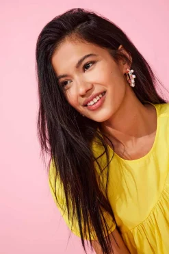 Only Bijuteria-Pack De Brincos De Argola Perolas