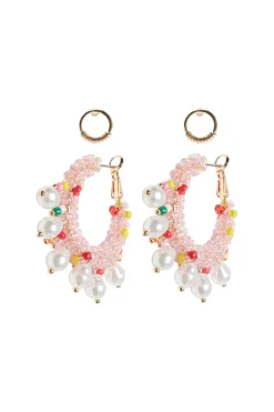 Only Bijuteria-Pack De Brincos De Argola Perolas