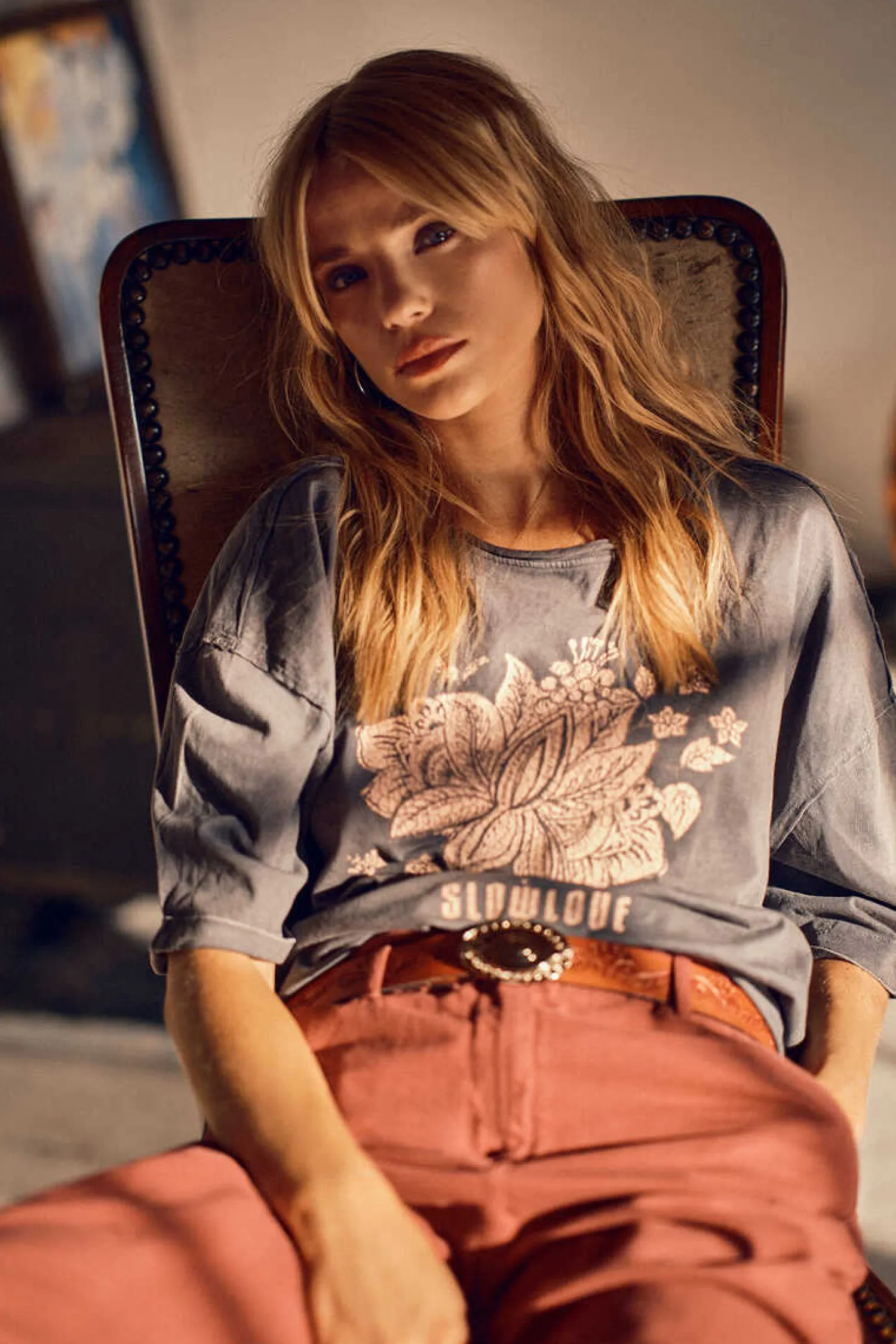 Slowlove Calcas-Pantalon Vaquero Slouchy