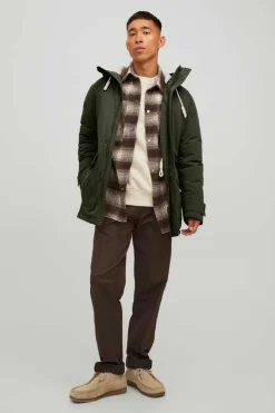 Jack & Jones Parka Com Capuz Verde Best