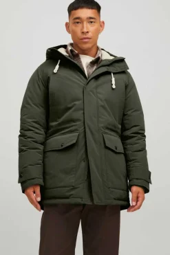 Jack & Jones Parka Com Capuz Verde Best