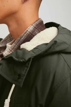 Jack & Jones Parka Com Capuz Verde Best
