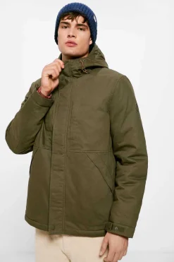 Springfield Parka Curta Acolchoada Capuz Cinza Outlet