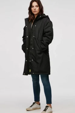 Jack & Jones Sobretudos E Parkas-Parka De Mulher Com Capuz E Cintura Ajustavel