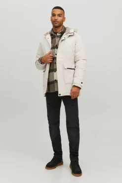 Jack & Jones Parka Impermeavel Cinza Best