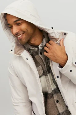 Jack & Jones Parka Impermeavel Cinza Best