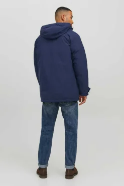 Jack & Jones Parka Impermeavel Marinho Discount