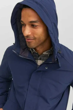 Jack & Jones Parka Impermeavel Marinho Discount