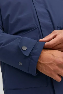 Jack & Jones Parka Impermeavel Marinho Discount