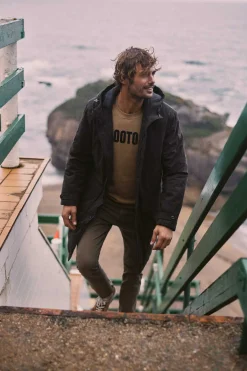 Ooto Parka Impermeavel Capuz Verde Hot