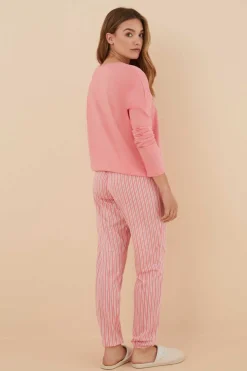 Women'secret Pijamas-Pijama 100% Algodao Riscas