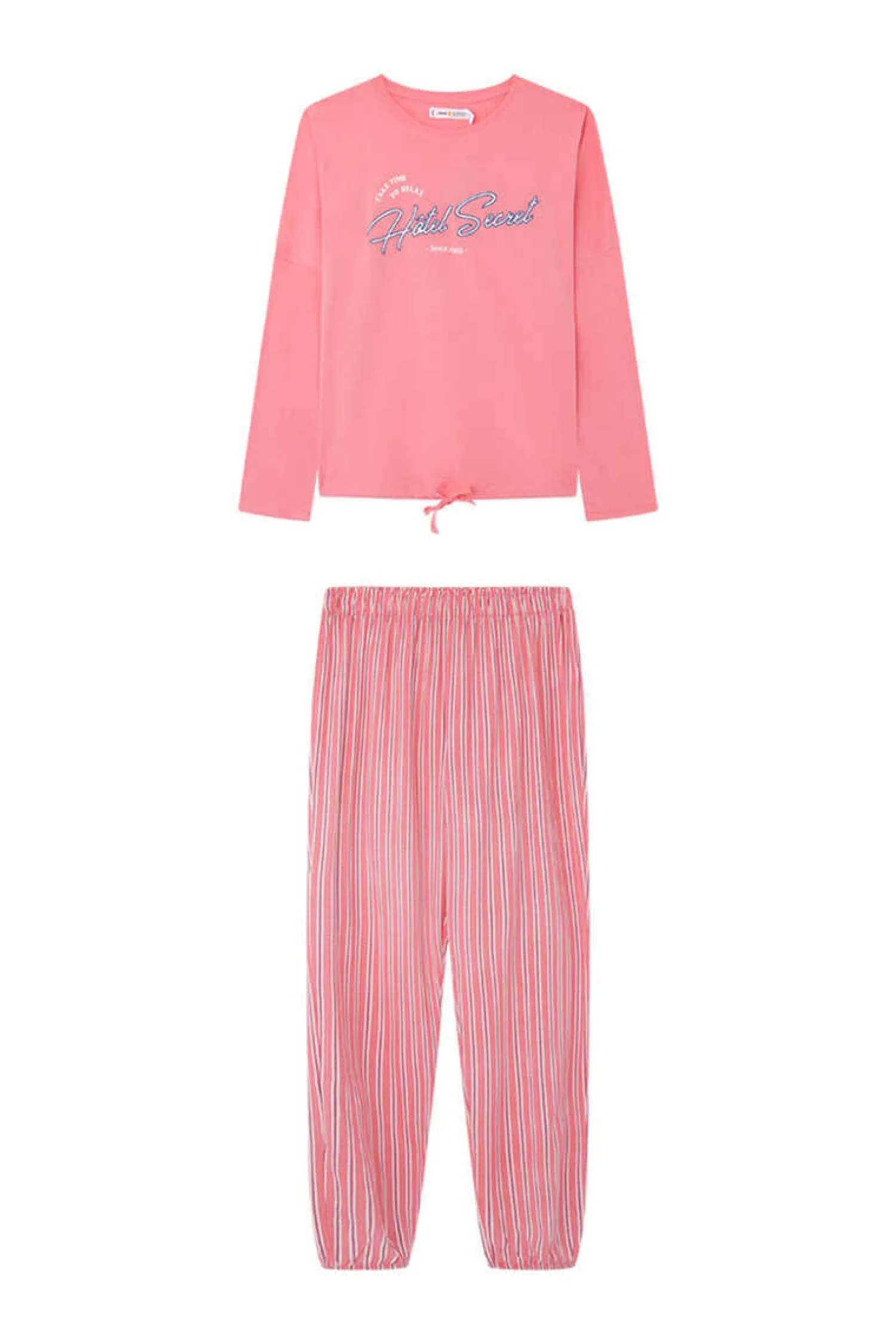 Women'secret Pijamas-Pijama 100% Algodao Riscas