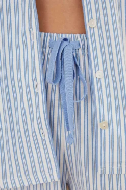 Women'secret Pijamas-Pijama Camiseiro 100% Algodao Riscas