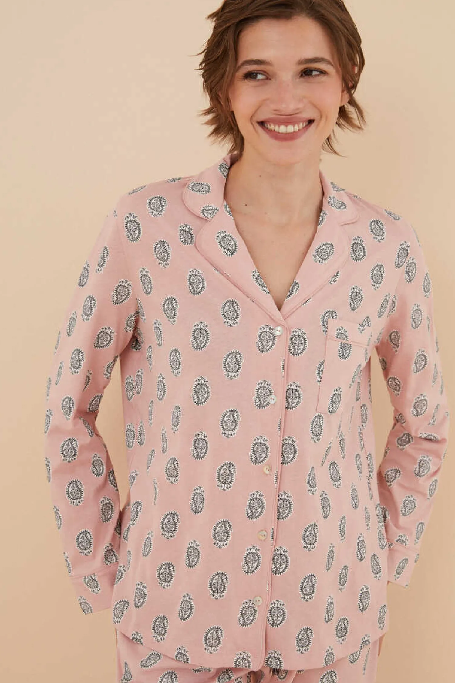 Women'secret Pijamas-Pijama Camiseiro 100% Algodao Boho