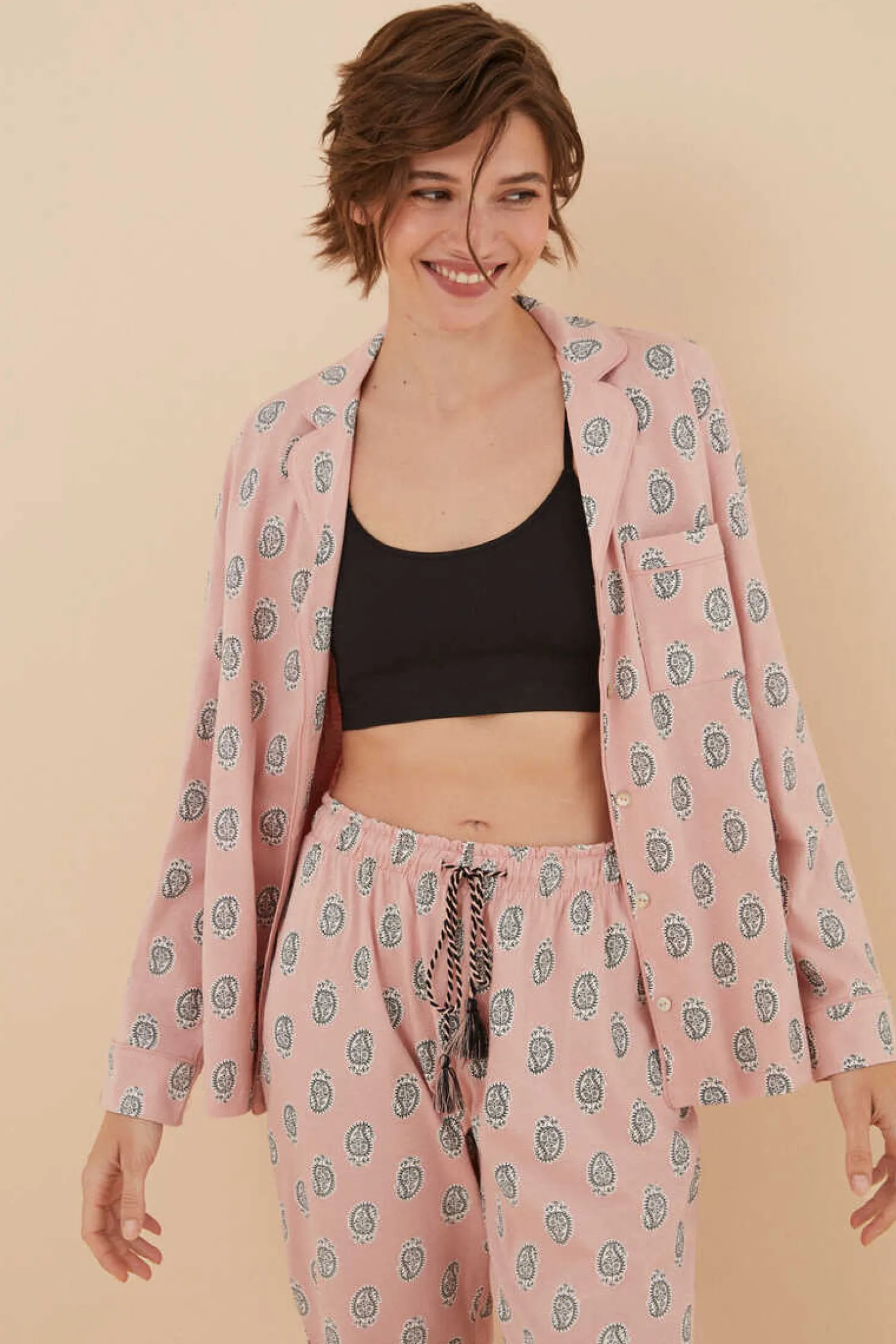 Women'secret Pijamas-Pijama Camiseiro 100% Algodao Boho