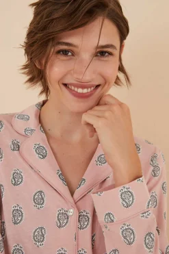 Women'secret Pijamas-Pijama Camiseiro 100% Algodao Boho