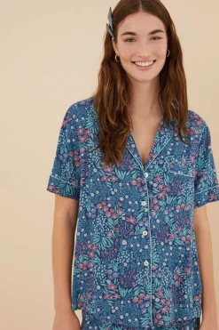 Women'secret Pijamas-Pijama Camiseiro Capri Com Estampado De Moniquilla Em