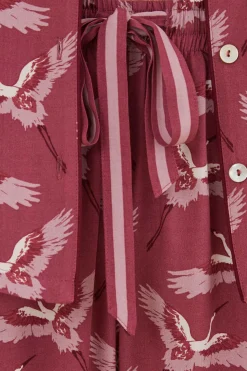 Women'secret Pijamas-Pijama Camiseiro Com Estampado De Garcas De Moniquilla