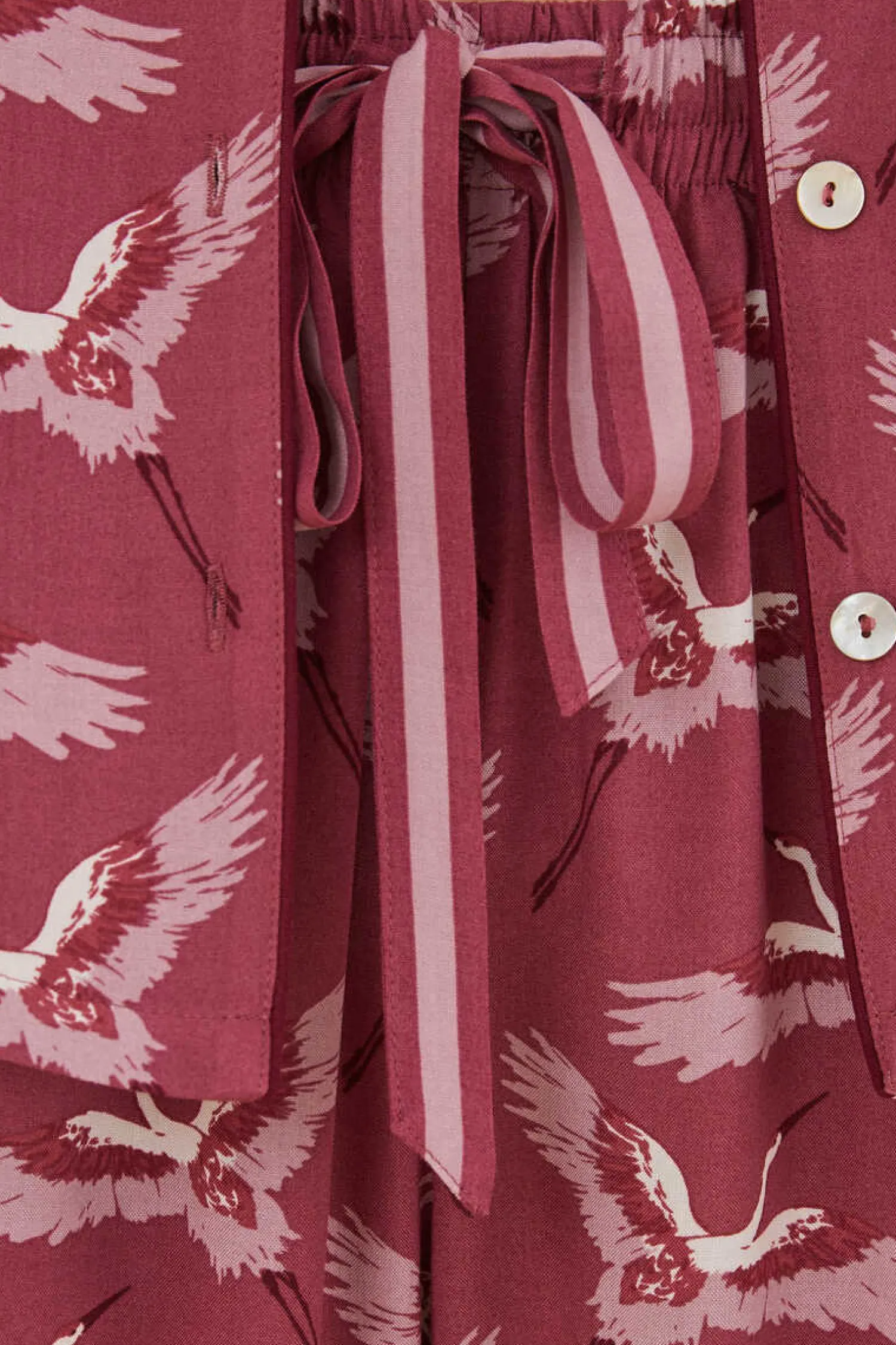 Women'secret Pijamas-Pijama Camiseiro Com Estampado De Garcas De Moniquilla