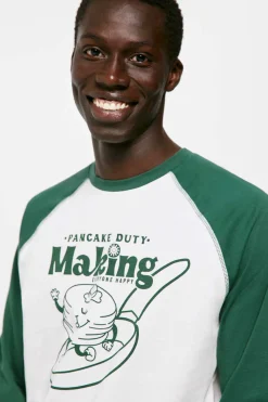 Springfield Pijama Comprido Algodao Pancake Verde Online