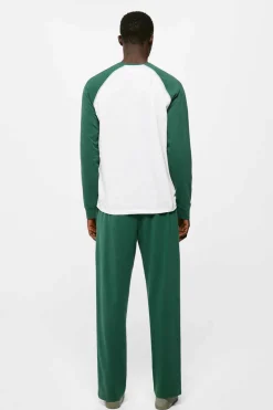 Springfield Pijama Comprido Algodao Pancake Verde Online