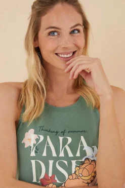 Women'secret Pijamas-Pijama Curto Alcas Garfield