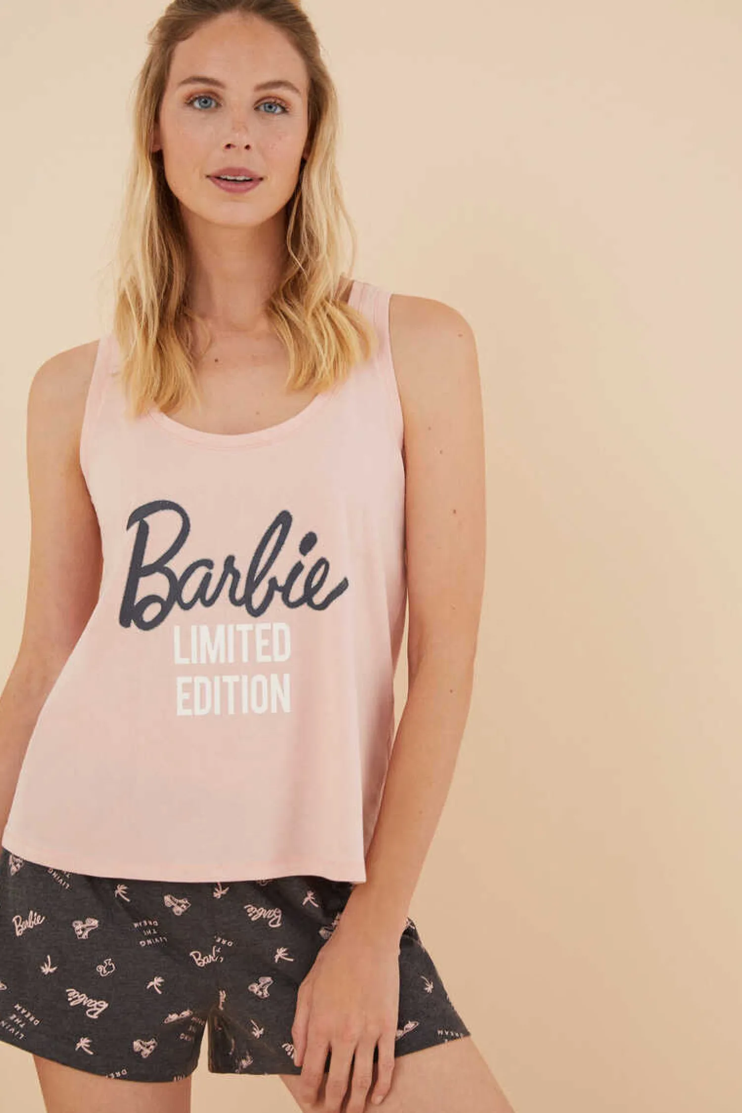 Women'secret Pijamas-Pijama Curto Algodao Da Barbie