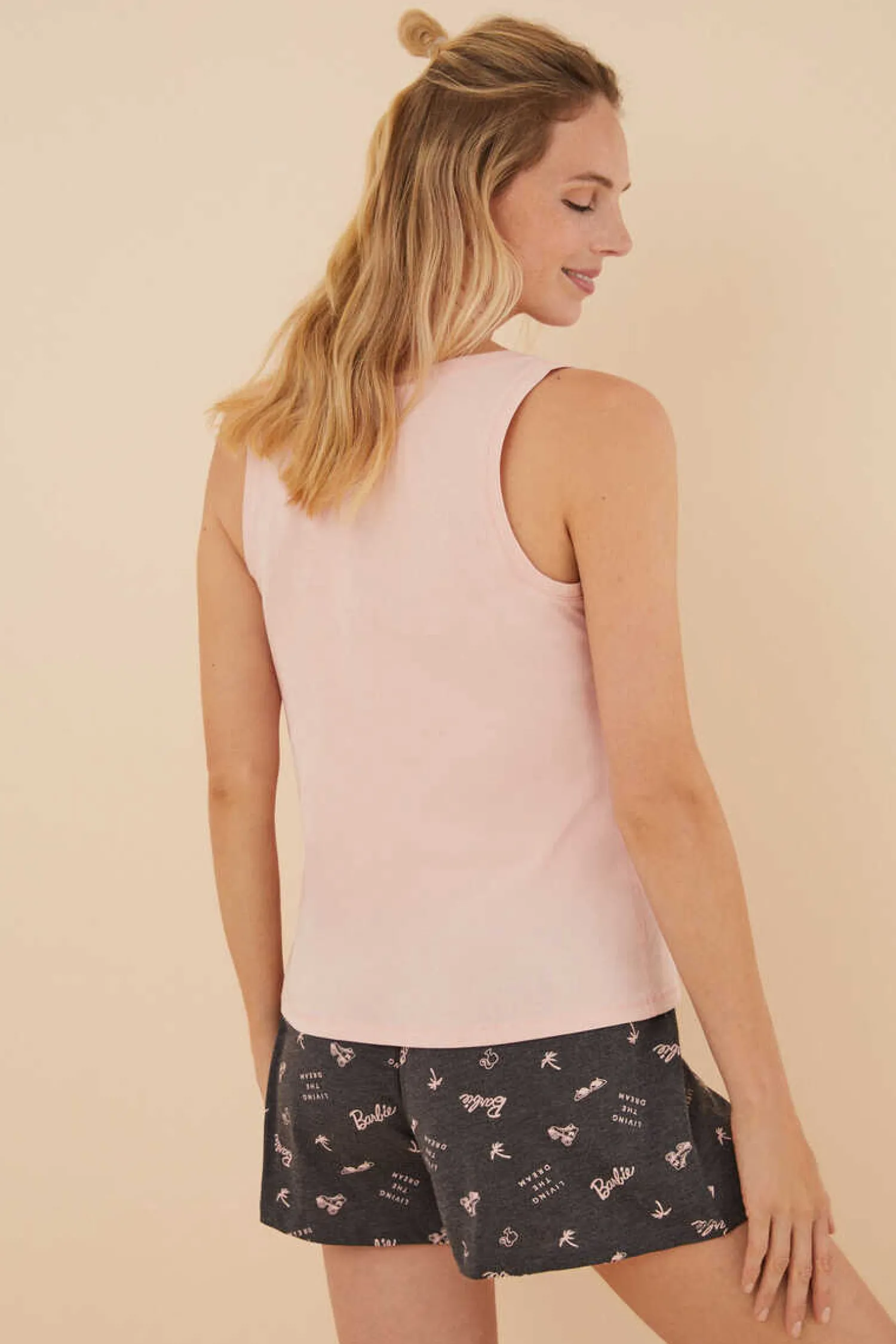 Women'secret Pijamas-Pijama Curto Algodao Da Barbie