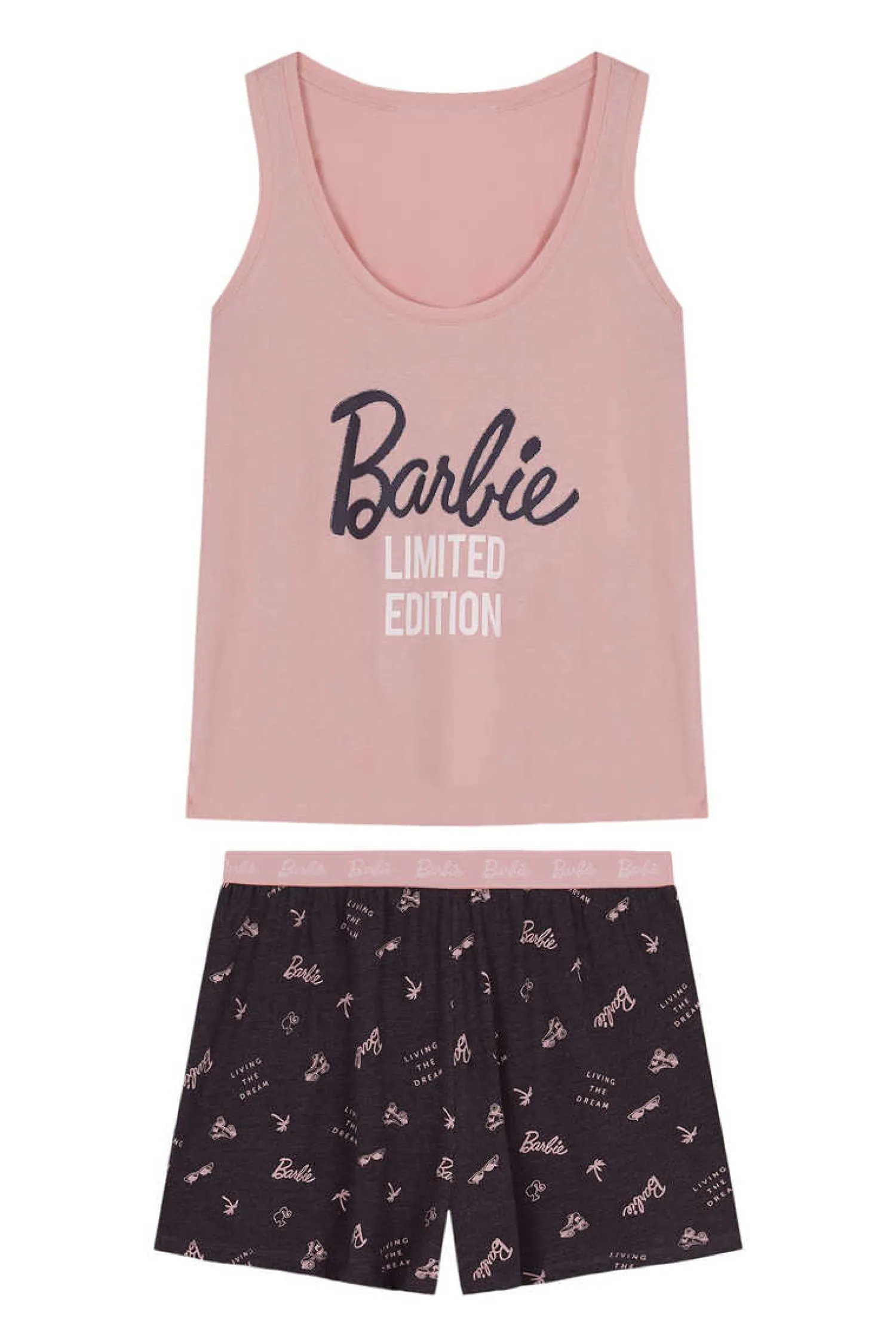 Women'secret Pijamas-Pijama Curto Algodao Da Barbie