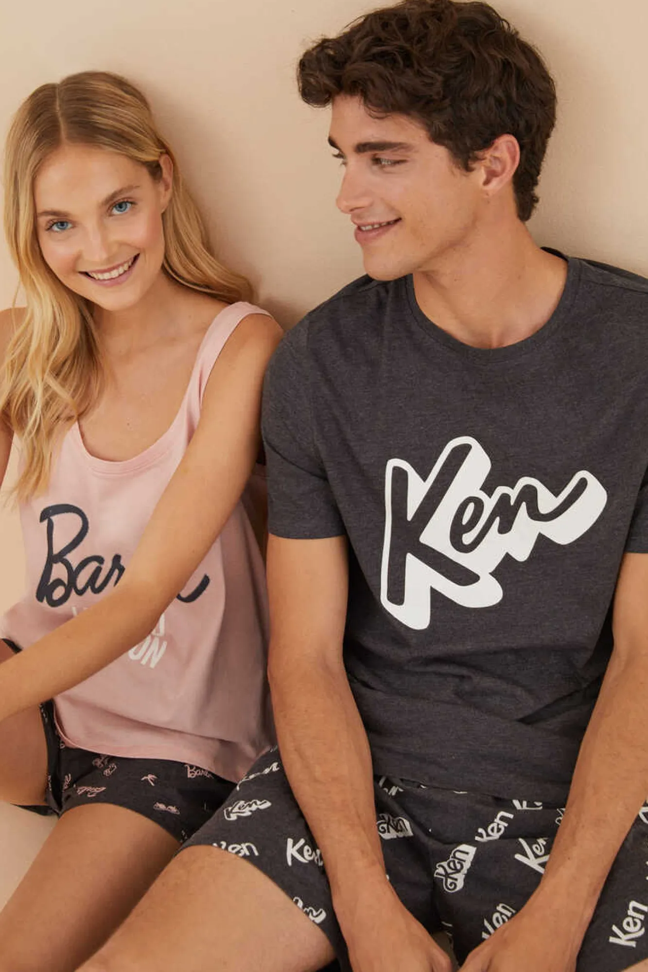 Women'secret Pijama Curto De Homem Algodao Ken Cinzento Best