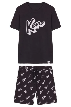 Women'secret Pijama Curto De Homem Algodao Ken Cinzento Best