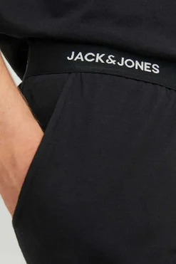 Jack & Jones Pijama De Manga Curta E Calcas Compridas Preto New