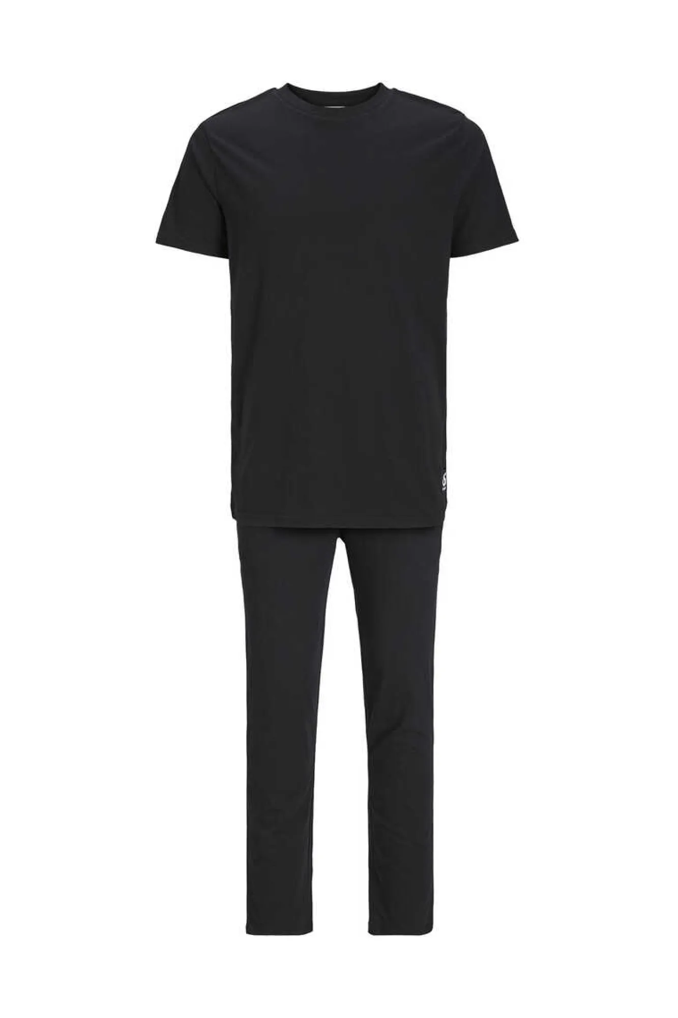 Jack & Jones Pijama De Manga Curta E Calcas Compridas Preto New
