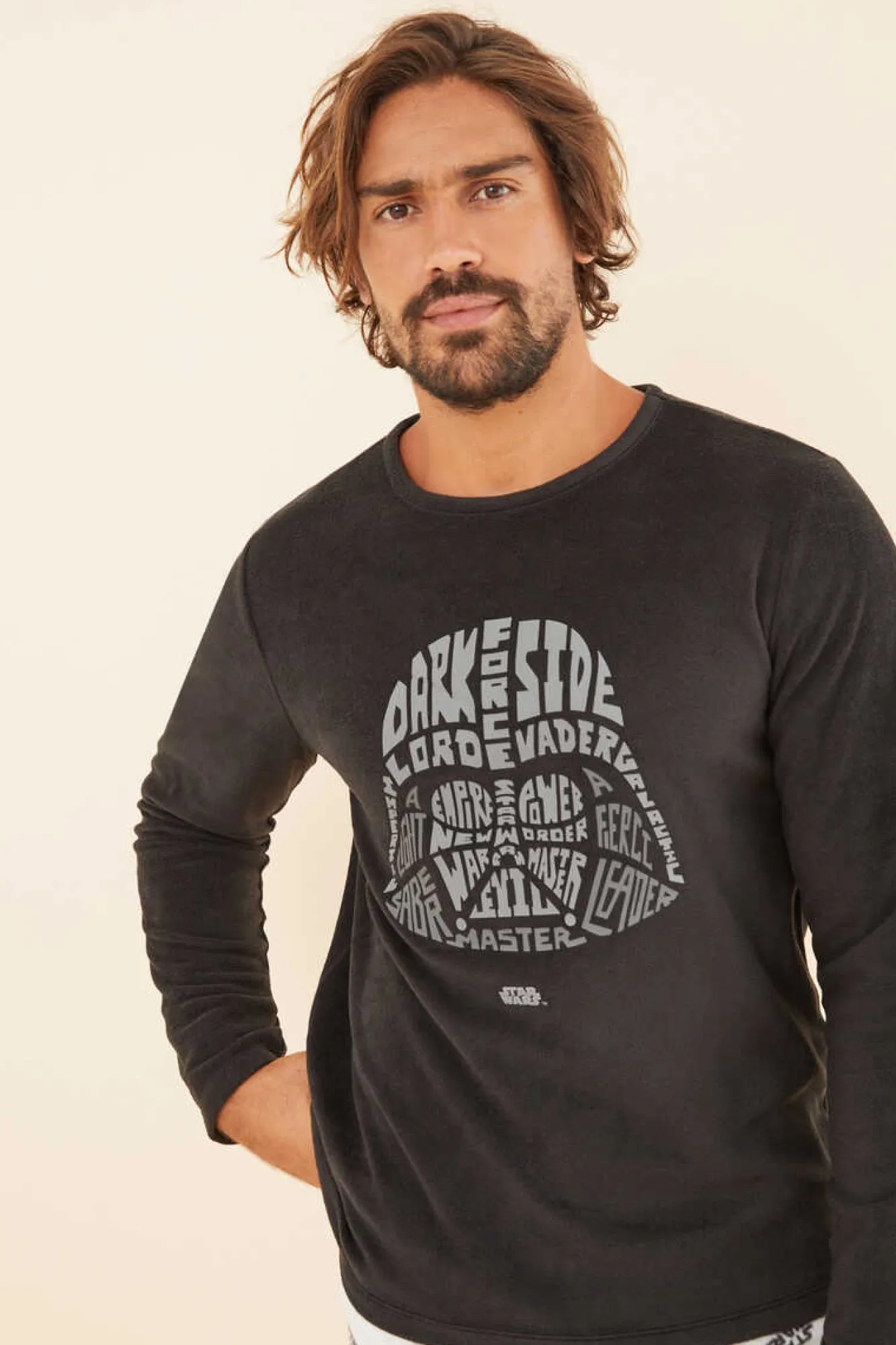 Women'secret Pijama Polar Comprido Star Wars Para Homem Preto Outlet