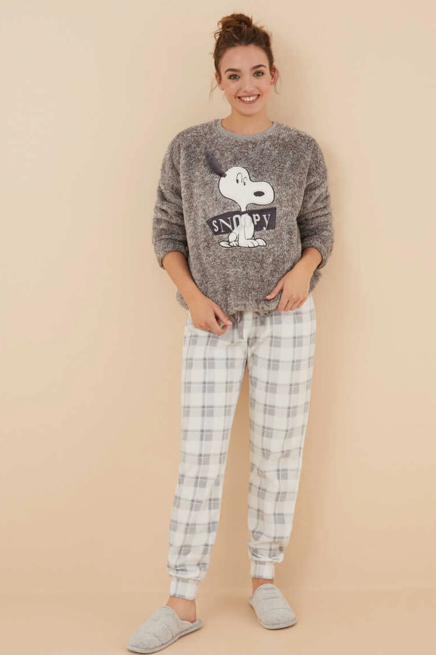 Women'secret Pijamas-Pijama Polar Snoopy