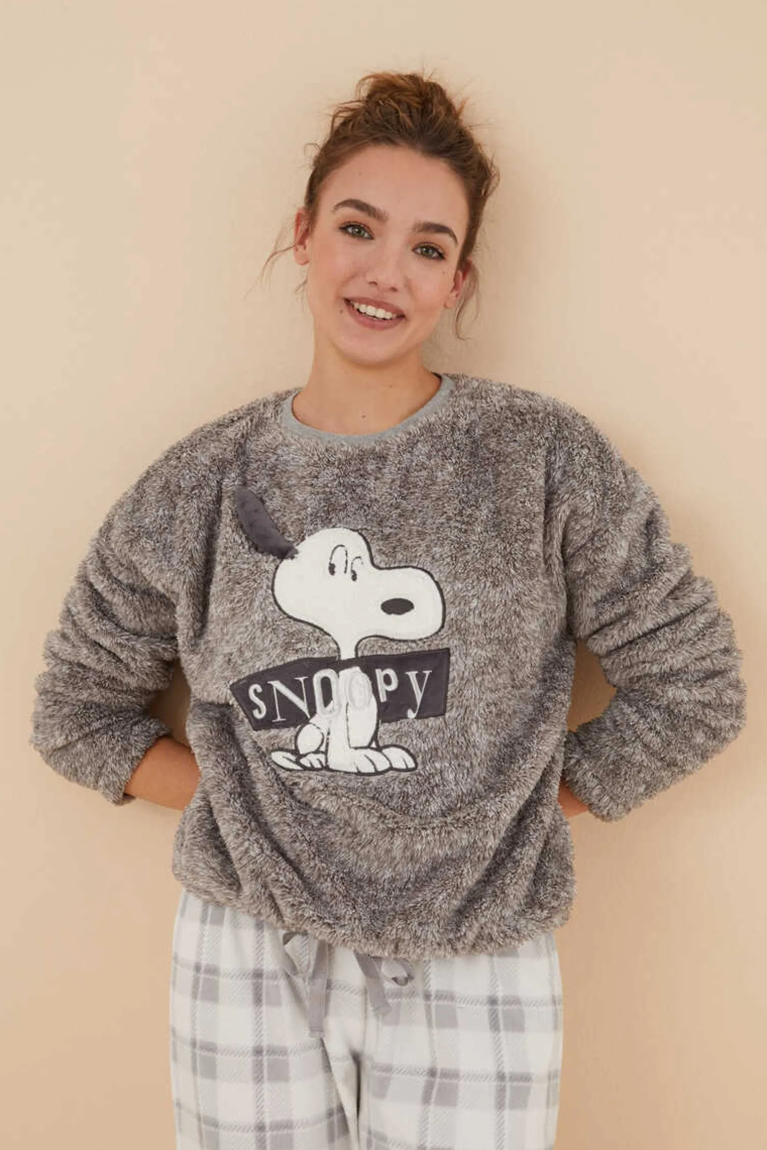 Women'secret Pijamas-Pijama Polar Snoopy