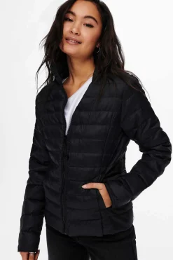 Only Blusoes E Casacos-Plumifero Acolchado De Manga Larga