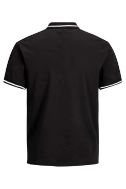 Jack & Jones Polo Algodao Gola Contraste Preto Online