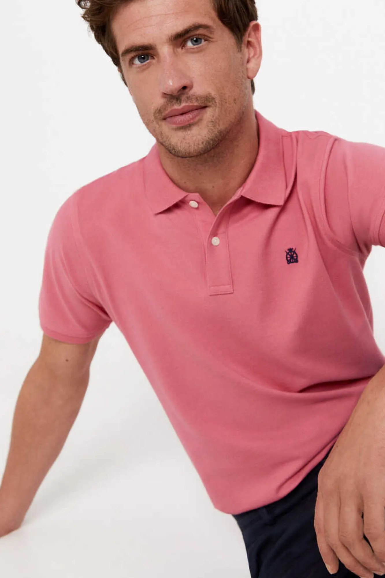 Cortefiel Polo Basico Vermelho Best