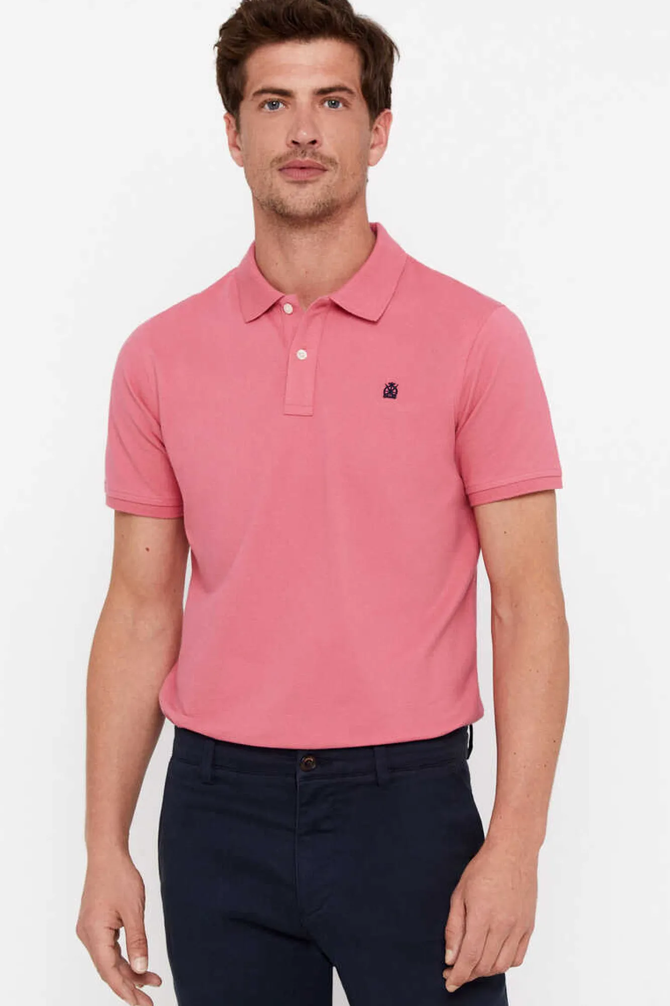 Cortefiel Polo Basico Vermelho Best