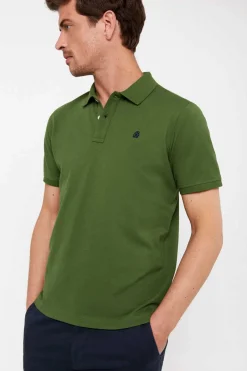 Cortefiel Polo Basico Verde Discount