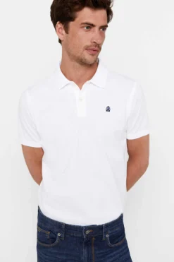 Cortefiel Polo Basico Branco Hot